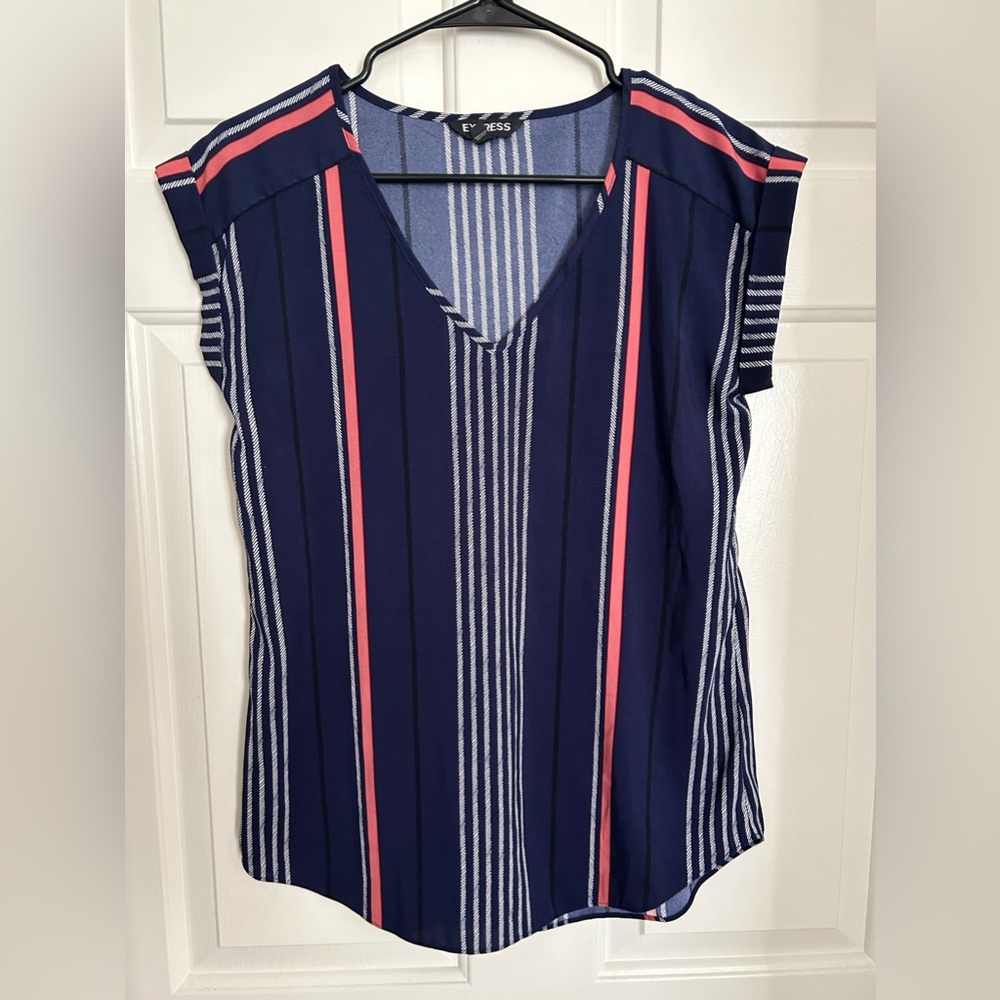 Satin V-Neck T-Shirt
